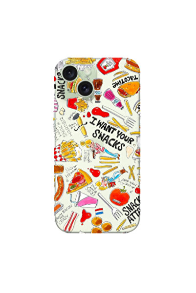 Other Apple iPhone 15 Plus Snack attack Transparent Silicone TPU Θήκη