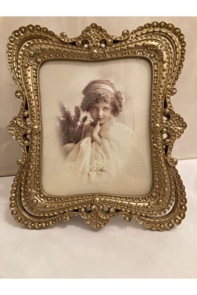 PLUS HOME Frame Picture Large Size Color Antique Gold 20X25 cm