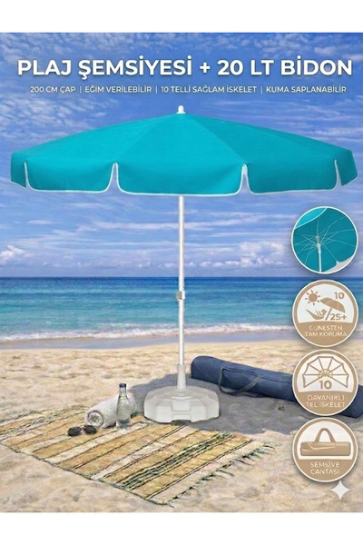 form outdoor Plaj Şemsiyesi 20lt. Bidonlu Taşıma Çantası Hediyeli