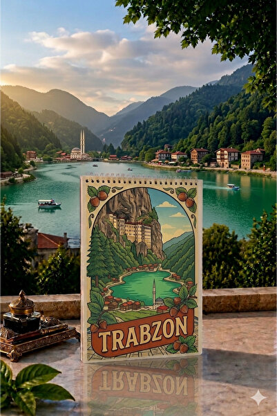 Z&R CRAFT Trabzon Themed Lineless White Notebook. A5 Unlined White Notebook. ...