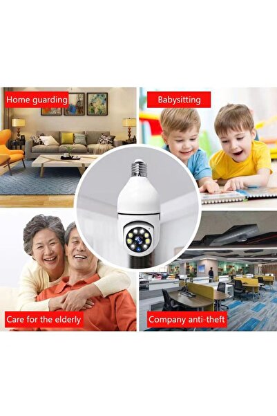 Generic Light Bulb Security Camera – Indoor & Outdoor Wireless WiFi HD 5G Dua...