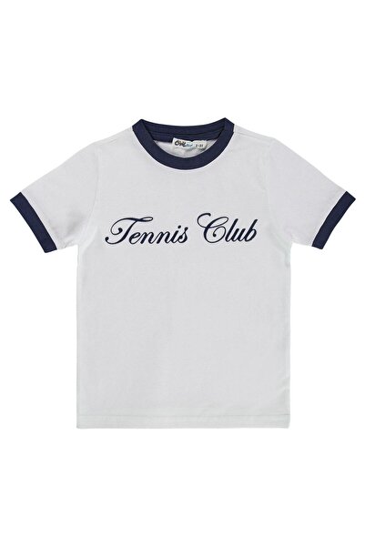 Civil Boys Teniski klub majica sa printom za uzrast 2-5 godina - tamnoplava