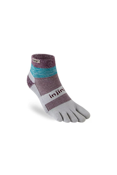 injinji TRAIL MIDWEIGHT MINI CREW COOLMAX - L - رمادي فاتح