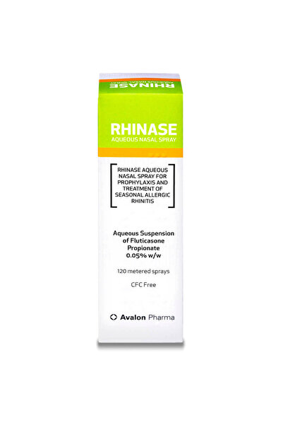 AVALON PHARMA Rhinase Aqua Fluticasone Nasal Spray 120 Doses | رينيز أكوا بخا...