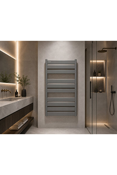 Termorad Alüminyum Mat Gri 50x100 Petsa Slim Havlupan