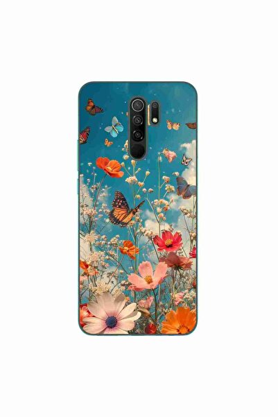 OEM Husa compatibila cu Xiaomi Redmi 9 Silicon Gel Tpu Model Flori si Fluturi