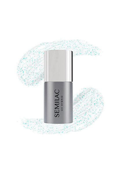 Semilac Top Coat Χωρίς Σκούπισμα T18 Λαμπερό Μπλε 7ml