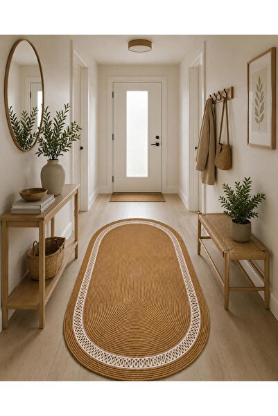 AK SÜRMELİ Jüt Kilim, Paspas, Mutfak Halısı, Banyo Paspası, Kilim, Halı, Otur...