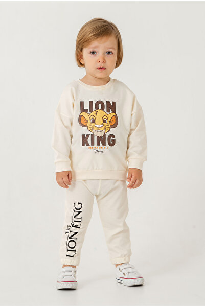 Chicsy Baby Baby Boy Printed Tracksuit Set Cotton Sweatshirt Top and Bottom Set