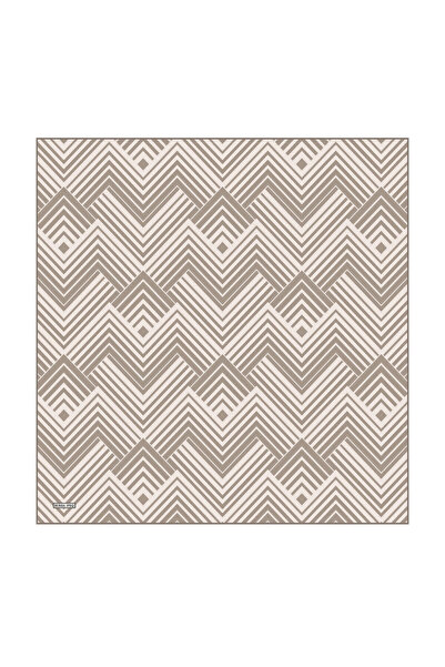 Bursa İpek Cashmere Synthesis Pattern Twill Silk Scarf
