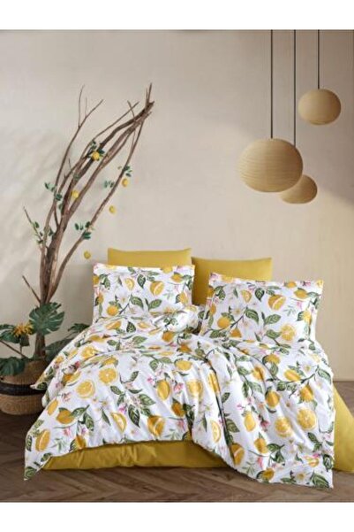 Alhabib bedding Summer Double Bedspread Turkish Cotton White and Yellow Check...