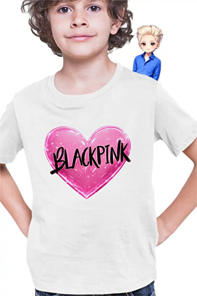 OEM Tricou Copii Baieti BlackPink Heart Kpop Merch