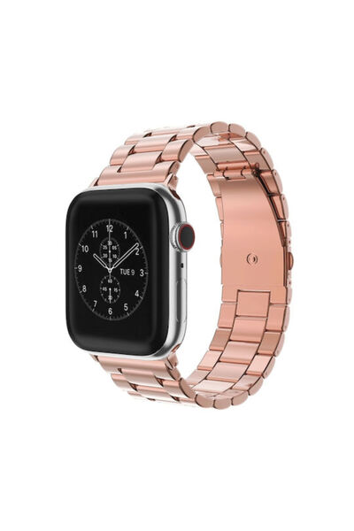 OEM Λουράκι από ανοξείδωτο ατσάλι σε ροζ χρυσό (Apple Watch 44/45/46mm/Ultra ...