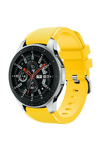 OEM Λείο λουράκι σιλικόνης κίτρινο (Galaxy Watch (46mm) / Gear S3)