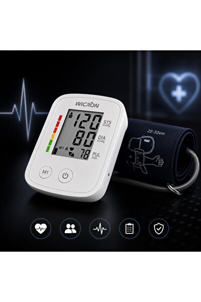 Wicron Tansiyon Aleti Tam Otomatik Koldan Ölçer Guardian+ 2kişix90 Hafızalı
