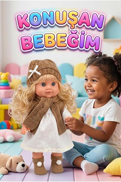 Tıfıl Toys Lucia Girl Konuşan 35 cm - Etkileşimli Kolları Bacakları ve Kafası...