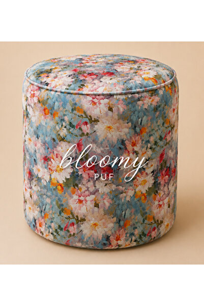 CAB Cosy Bloomy Puf Çiçek Desenli