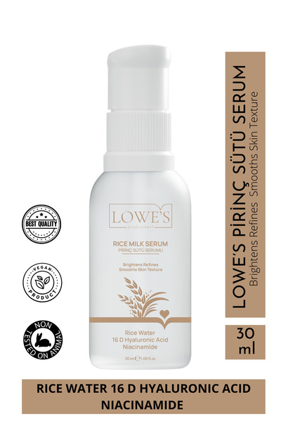 Kozmetik Lowe's Rice Milk Serum 30 ml - Brightening and Moisturizing Serum wi...