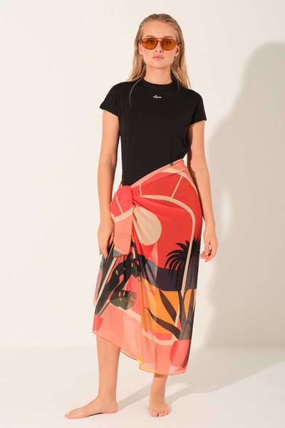 ALFASA Patterned Skirt Pareo