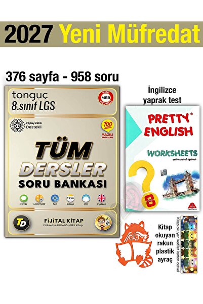 Tonguç Yayınları 8. Sınıf 2027 Tüm Dersler Soru Bankası İngilizce Yaprak Test