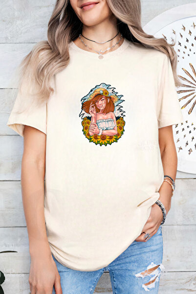 Sarah's Boutique Women's T-shirt – 100% cotton – Sunflower Girl