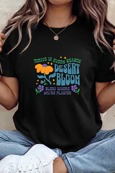 Sarah's Boutique Women's T-shirt – 100% cotton – Desert Bloom