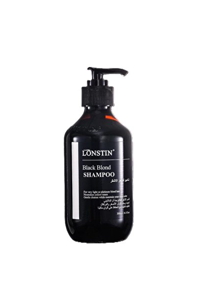 Lonstin شامبو Black Blond للشعر الأشقر الفاتح أو البلاتيني، يحيد الألوان الصف...