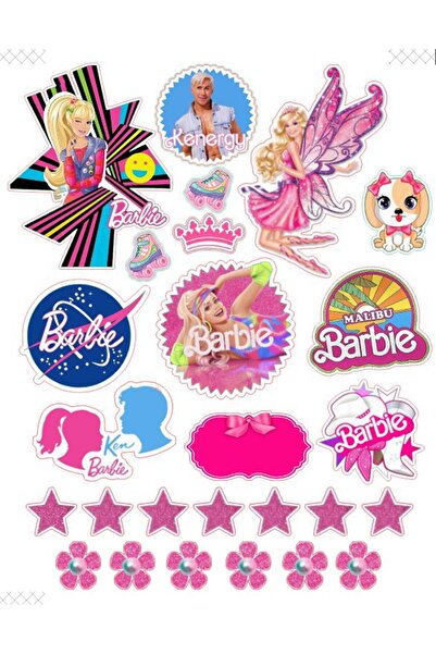 Buki'nin Atölyesi Autocolant Barbie Telefon Laptop Notebook Tabletă Caiet Sti...