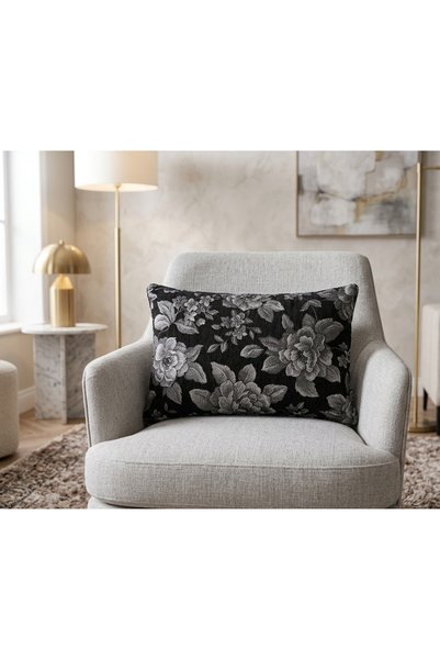 HANK 2Pcs Jacquard Velvet Rectangular Throw Pillow Cover/Pillowcase with Hidden Zipper 33 X 43 cm