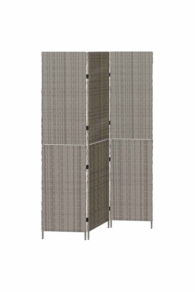 vidaxl Separator de cameră Manual Gri 146 x 180 cm poliratan