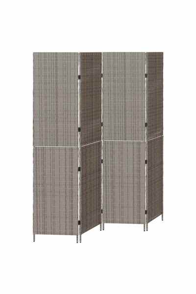 vidaxl Separator de cameră Manual Gri 195 x 180 cm poliratan