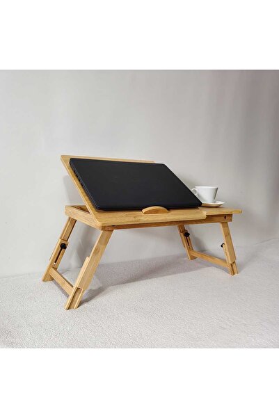 OEM Masuta de laptop / mic dejun / cafea din bambus, 55cm x 35cm x 28cm