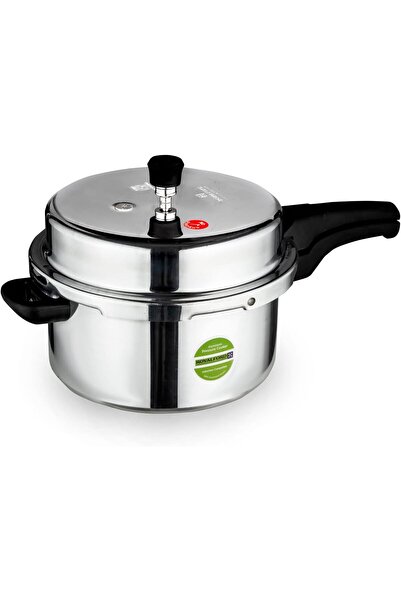 ROYALFORD Aluminum Pressure Cooker, 7.5 Liters, Silver, Model RF5803