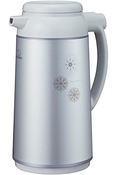 ZOJIRUSHI إبريق معزول مع زجاجة داخلية، لون رمادي فضي