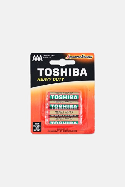 Toshiba Heavy Duty Carbon Zinc AAA R03 4 Pieces Battery