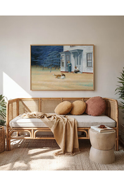 Pegziz Ζωγραφική τοίχου Edward Hopper Cape Cod Evening – Εκτύπωση αφίσας vint...
