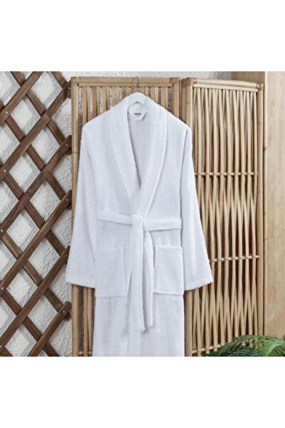 Alhabib bedding روب نداف قطن 100% فاخر تركي أبيض مقاس XXL عدد القطع 1