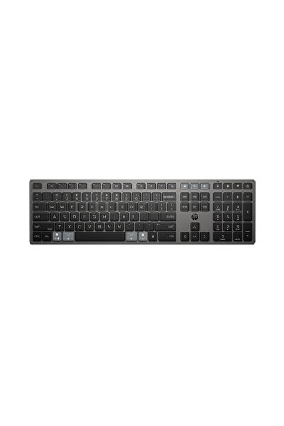HP 720 Πληκτρολόγιο Διπλής Λειτουργίας, Ασύρματο 2.4GHz, Bluetooth (Μαύρο/Γκρι)