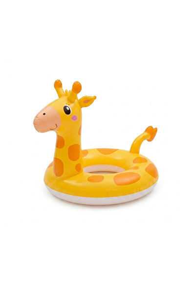direkstoktan Çocuklar İçin Şişme Deniz Simidi 3D Zürafa / Giraffe Swim Ring 1...