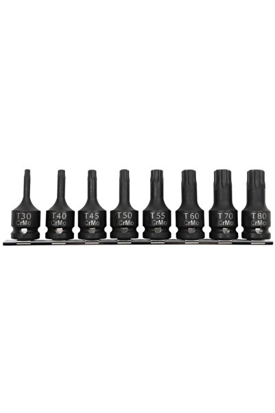 Proline SET TUBULARE IMPACT CU VARF TORX T30-T80 - 8P.
