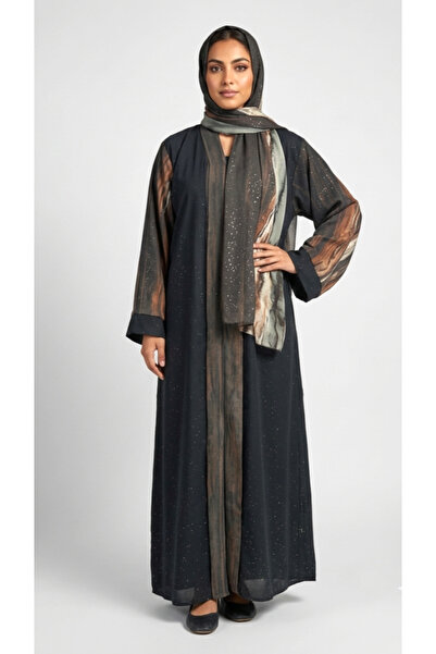 AMEERA PRINTED CHIFFON ABAYA