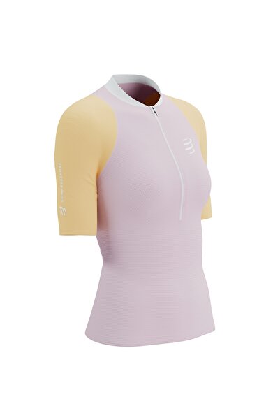Compressport Γυναικεία μπλούζα τρεξίματος Trail Racing Postural SS 2025 - Ροζ...