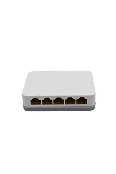 5 Port Ethernet Switch 10/100 Mbps Ağ Anahtarı İnternet Dağıtıcı Tak Çalıştır
