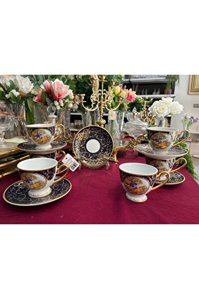 ntc Set of 6 Porcelain Cups with Romeo and Juliet Figures