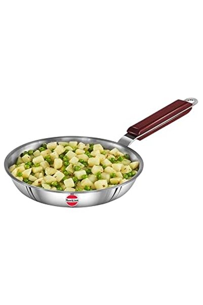 Hawkins Tri-Ply Stainless Steel Frying Pan, Induction Compatible, 22 cm Diame...