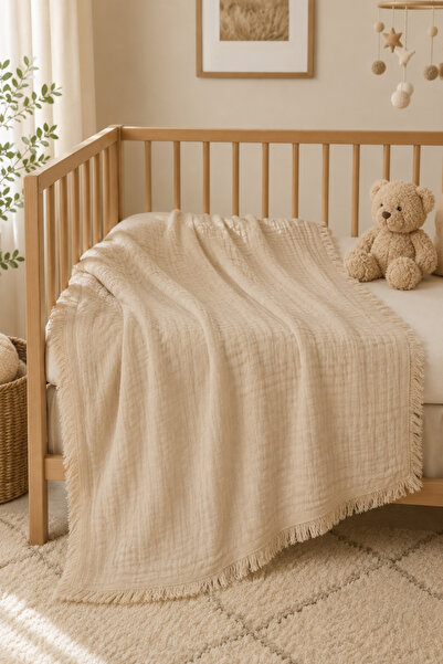 Bebitof 100% Cotton 4 Layer Muslin 90X110 cm Kids & Baby Muslin Blanket