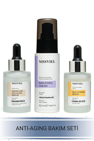 Bakuchiol, Niacinamide, Glutathione & Kolajen Destekli Yaşlanma Karşıtı Bakım Seti