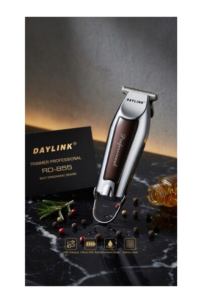 Daylink TRIMMER Rd-855 T-bıçak Saç, Sakal, Ense, Çizim Ve Lazer Epilasyon Önc...