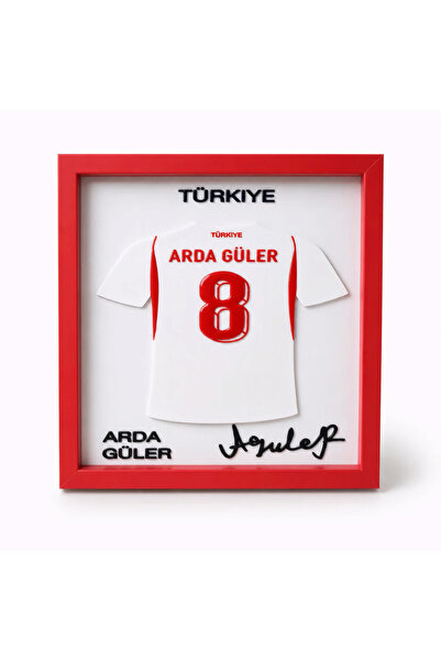 Arvina Atelier Türkiye Milli Takımı Arda Güler 3D Forma Çerçevesi | Parlak De...