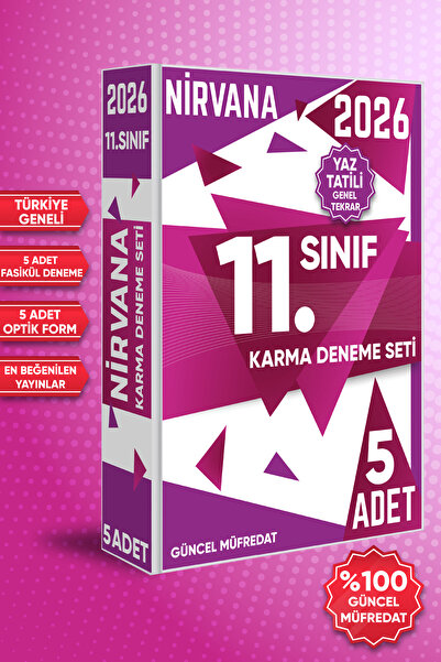 3K YAYIN 2026 11. Sınıf Nirvana Yaz Tatili Genel Tekrar Karma Deneme Seti 5 F...